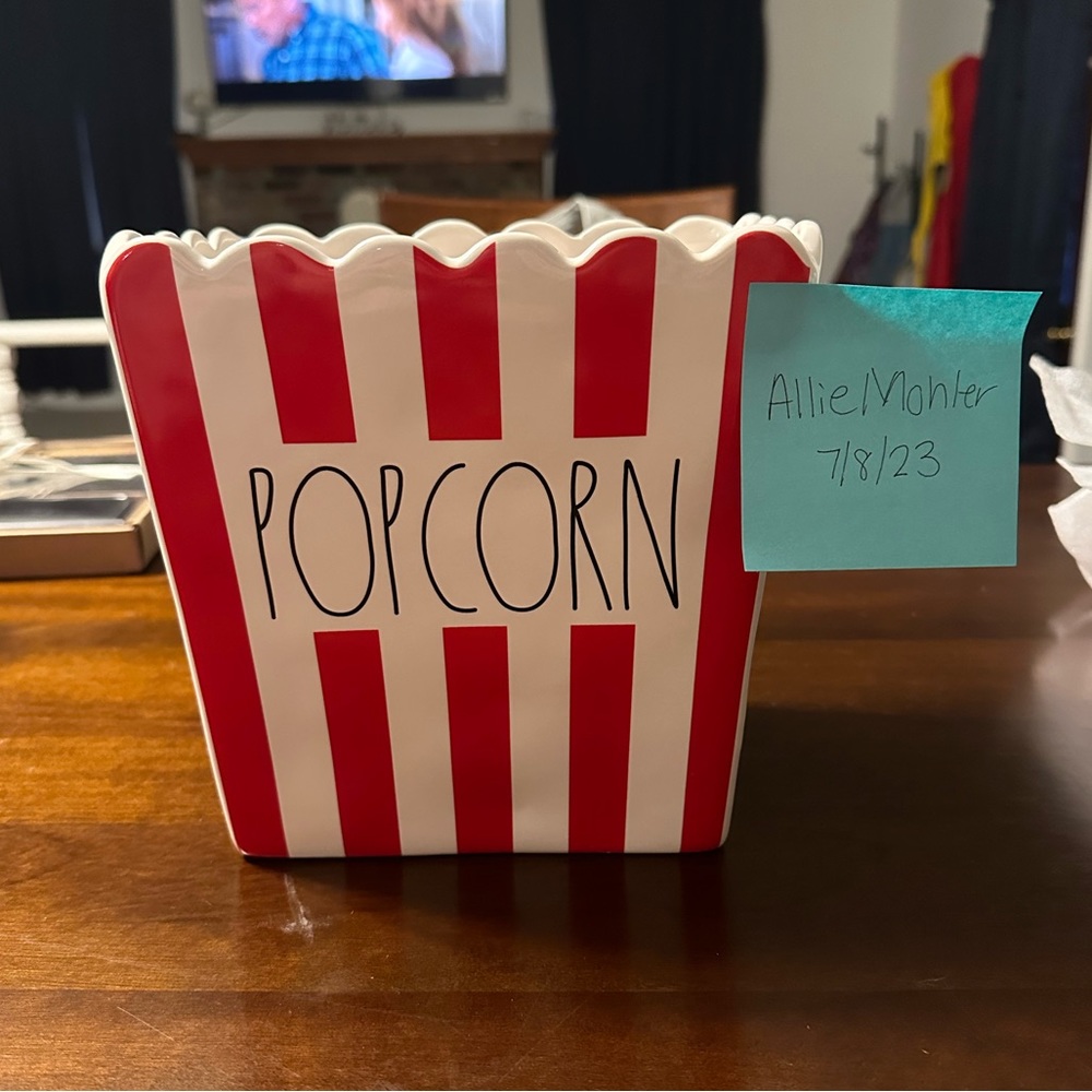 Large Rae Dunn Popcorn Bowl